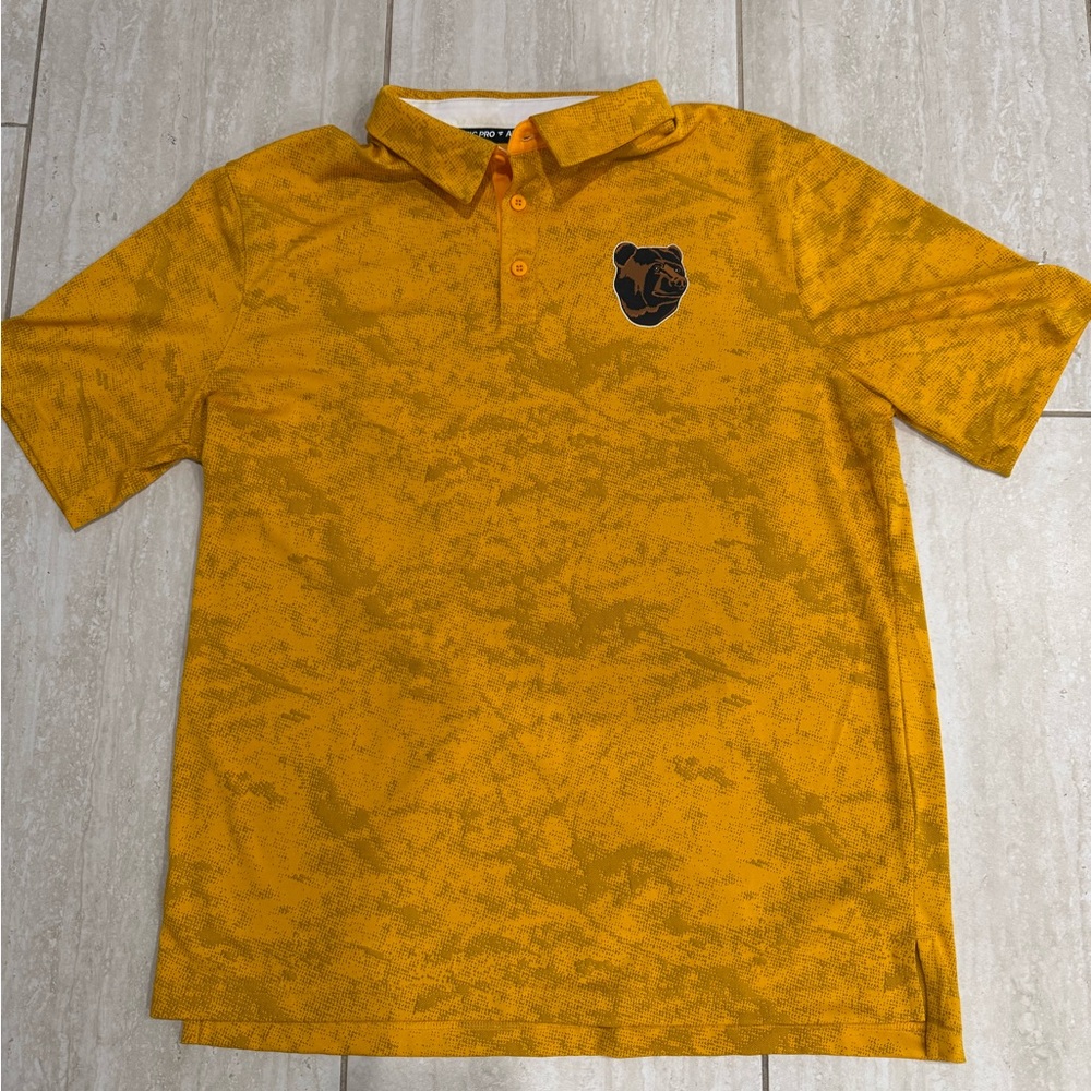 Fanatics Gold Polo Shirt with Black Logo